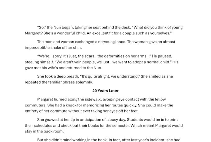 write a custom short story for you